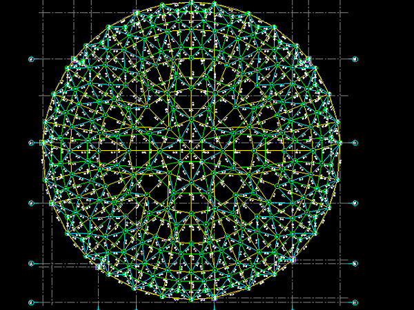吴江明光正元广场圆形网架