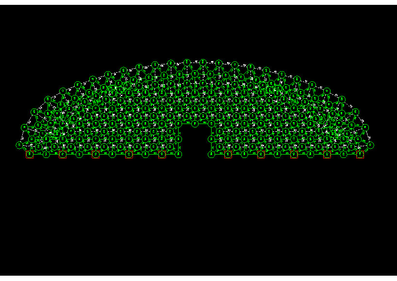 吴江锡林浩特91跨，1000米长干煤棚网架设计