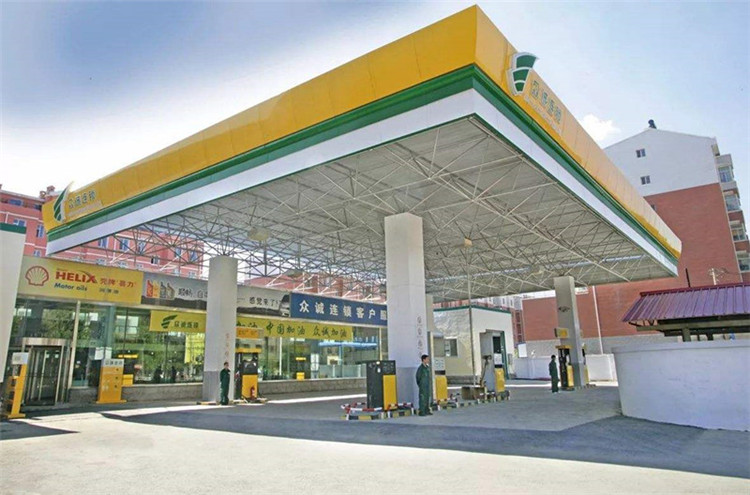 吴江加气站钢结构网架案例7